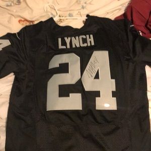 Oakland Raiders Marshawn Lynch signed jersey